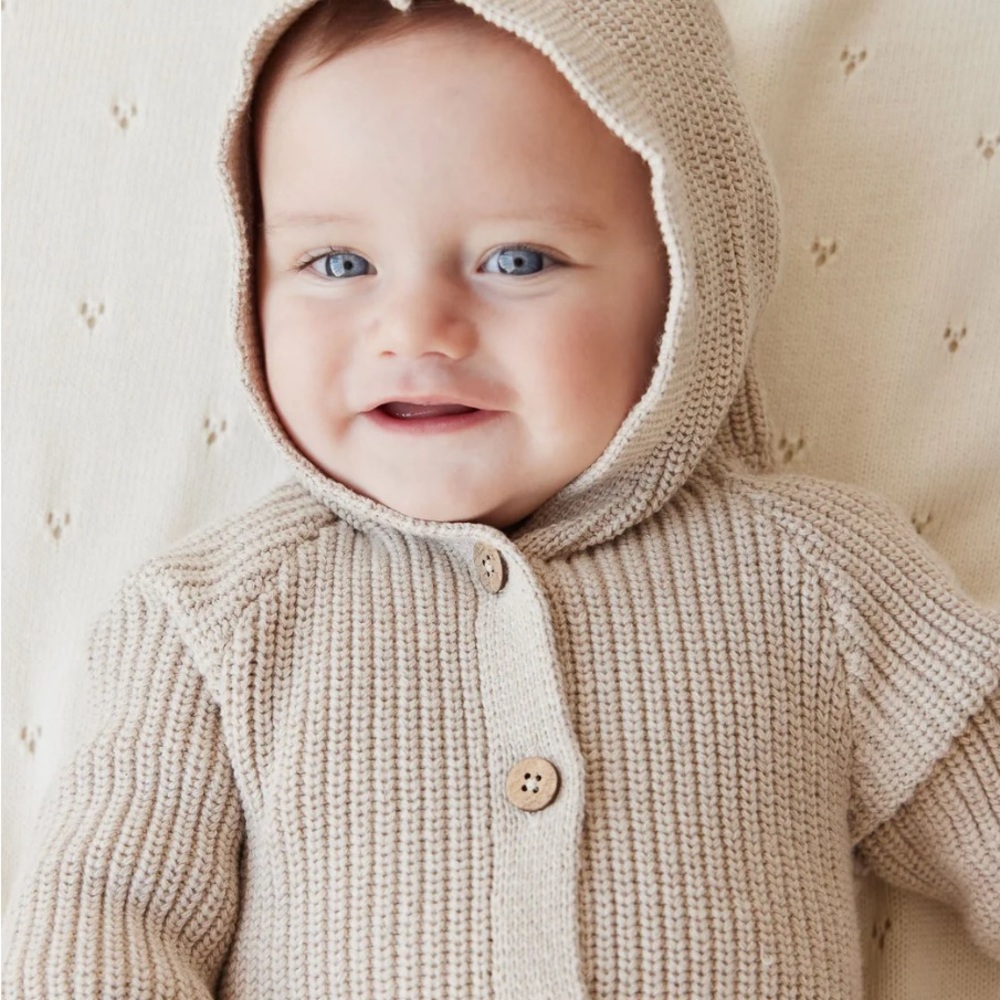 Jamie Kay Beige Knit Cardigan